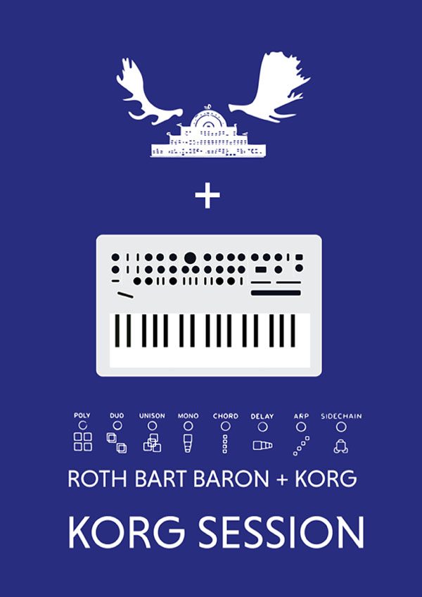 ROTH BART BARONがコルグ歴代シンセを弾き倒す！一夜限りのスペシャル・イベント「KORG SESSION」開催のお知らせ。